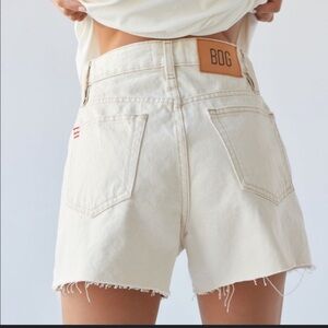 BDG Women's Off-White Denim Cutoff Shorts